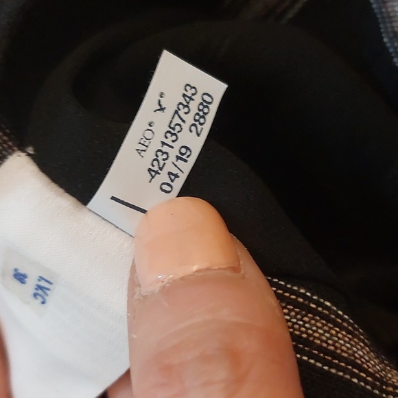 American Eagle Outfitters plaid high-rise linen blend tie front shorts size S - Picture 5 of 7